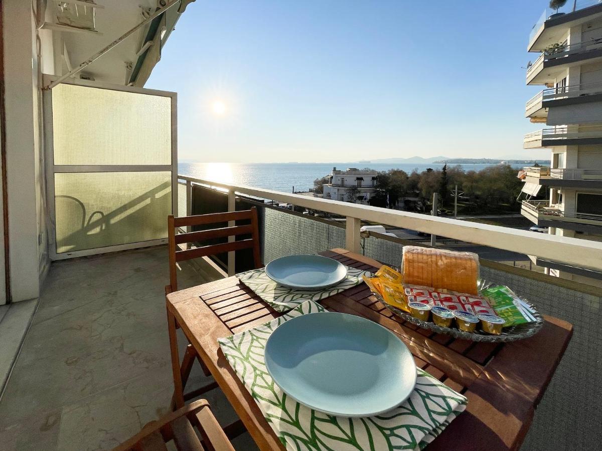 Eolou Sea View 60Sqm Apt In Paleo Faliro Lägenhet Aten Exteriör bild